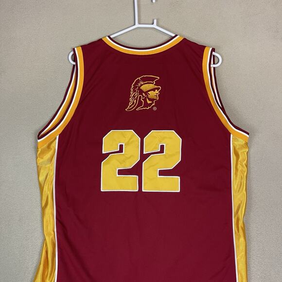 Colosseum Athletics USC Trojans Basketball Jersey Mens XL Red V Neck #22 - Picture 10 of 12